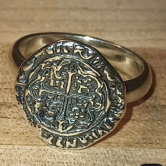 James Avery Retired Original Release Silver Pieces of Eight Ring Size 7 - Rare - Picture 5 of 5